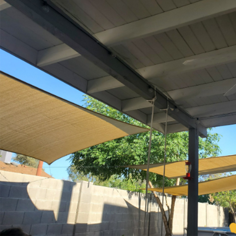 Hur man installerar solskyddsnät