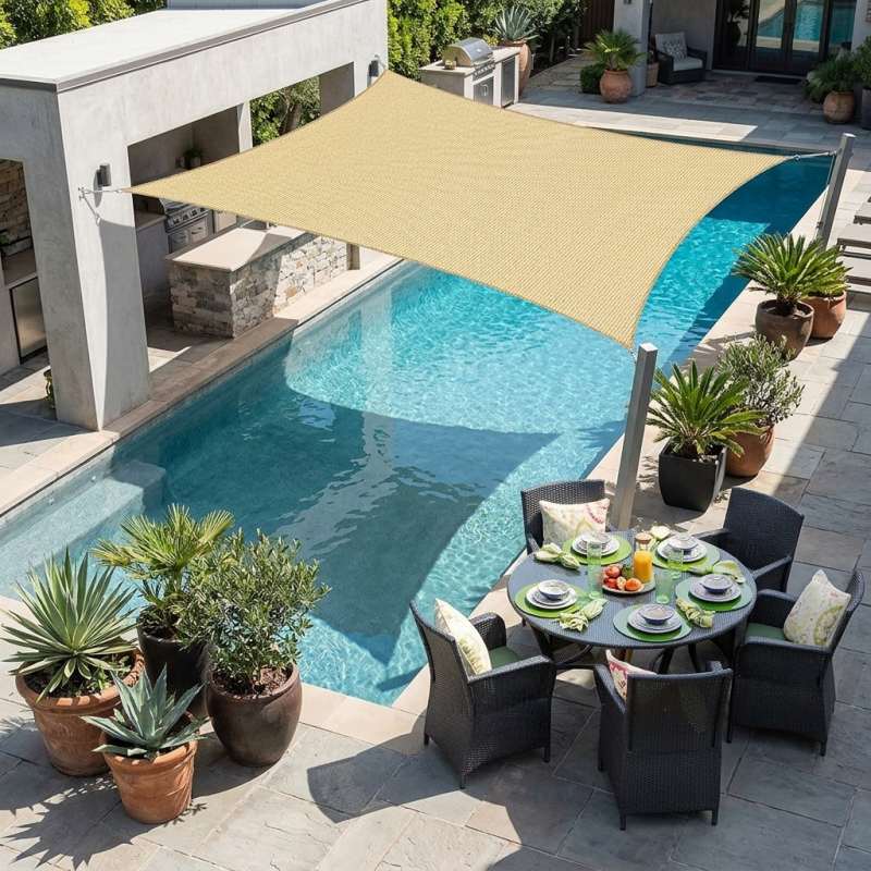 HDPE Shade Sail Home solskyddsprodukter HDPE Shade Sail Home solskyddsprodukter